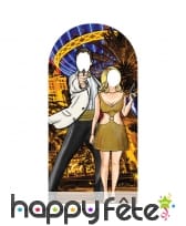 Double passe tête couple d'agents secrets