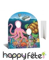 Double passe-têtes enfant animaux marins