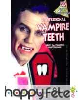 Dents pour vampire avec fixateur adhésif