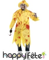 Déguisement pompier zombie homme