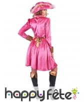 Déguisement robe blanche et rose baroque de pirate, image 2