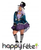 Déguisement robe chapelier fou grande taille