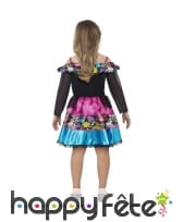 Déguisement robe colorée jour des morts pour fille, image 2