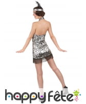 Déguisement robe courte charleston à dos nu, image 3
