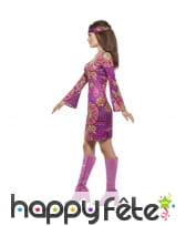 Déguisement robe courte Woodstock de Hippie, image 1