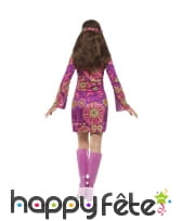 Déguisement robe courte Woodstock de Hippie, image 2