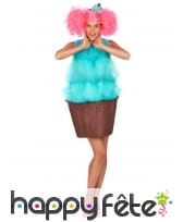 D&eacute;guisement robe cupcake turquoise