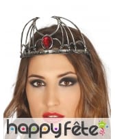 Diadème reine chauve-souris aspect métal vieilli