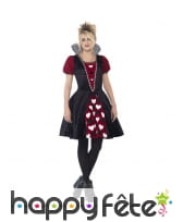 Déguisement reine de coeur sinistre pour ado