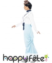 Déguisement robe d'aristocrate Victorienne bleue, image 2