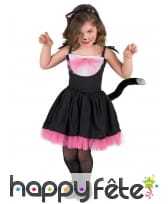 Déguisement robe de Chat rose noir pour enfant