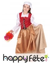 Déguisement robe de paysanne pour fillette, image 1