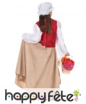 Déguisement robe de paysanne pour fillette, image 2