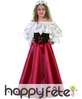 Déguisement robe de paysanne pour fillette, image 3