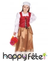 Déguisement robe de paysanne pour fillette
