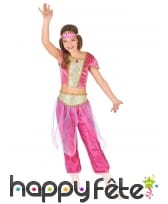 Déguisement rose de petite danseuse orientale, image 1