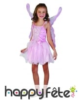 Déguisement rose de petite fée avec voilage, image 3