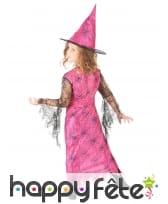 Déguisement rose de sorcière araignée pour enfant, image 2