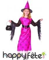 Déguisement rose de sorcière araignée pour enfant, image 3