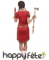 Déguisement rouge d'indienne pour femme, image 2