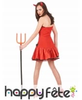 Déguisement rouge de diablesse sexy, image 2
