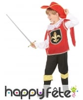 Déguisement rouge de petit Mousquetaire, image 1