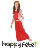 Déguisement rouge de petite romaine, image 1