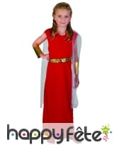 Déguisement rouge de petite romaine, image 3