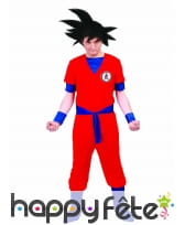 Déguisement rouge de Sangoku pour adulte