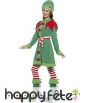 Déguisement robe Elf de Noël pour femme, image 2
