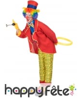 Déguisement rouge et jaune de clown, image 1