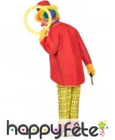 Déguisement rouge et jaune de clown, image 2