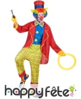 Déguisement rouge et jaune de clown
