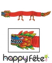 Dragon rouge en papier de 1,83 m