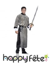 Déguisement robe grise de guerrier médiéval
