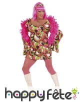 Déguisement robe motifs disco colorés pour homme, image 3