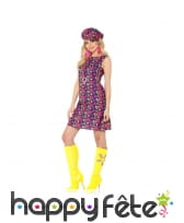 Déguisement robe motifs psychédélique années 60, image 1
