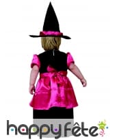 Déguisement rose noir de sorcière pour fille, image 1