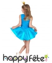 Déguisement robe paon bleue pour enfant, image 2
