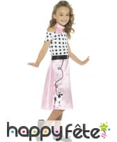 Déguisement robe rock rose années 50 pour enfant, image 1
