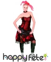 Déguisement robe rouge de saloon