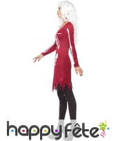 Déguisement robe squelette coeur lumineux, image 2