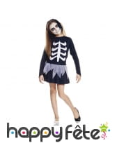 Déguisement robe squelette pour enfant