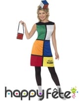 Déguisement rubik's cube femme