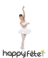Déguisement robe tutu blanc de danseuse