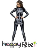 Déguisement squelette 3d pour femme