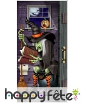 Deco sorcière aux toilettes pour porte 75/150 cm