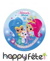 Disque Shimmer and Shine friends en sucre 20 cm