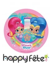 Disque Shimmer and Shine tropical en azyme 20 cm