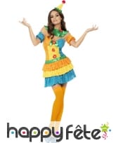 Déguisement sexy clown orange, image 1